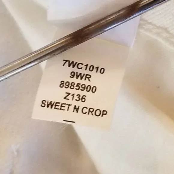 White Sweet'n Crop Cropped Jean Pants 4 | 27 - Picture 8 of 9